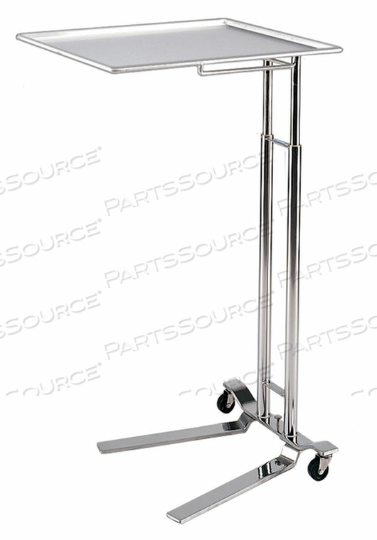 MAYO STAND, WITH 12-5/8" X 19-1/8" TRAY, FOOT OPERATED by Pedigo Products, Inc.