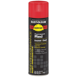 2264838 RUST-OLEUM V2100 SPRAY PAINT, 15 OZ, AEROSOL, SPRAY, FLUORESCENT RED by Rust-Oleum