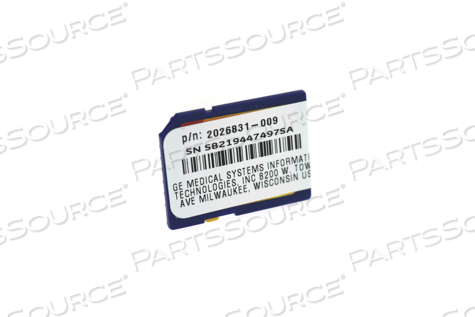 SD CARD, PROGRAMMED, FOR USE WITH: FOR MAC3500/5500 V10B SP2 by GE Medical Systems Information Technology (GEMSIT)