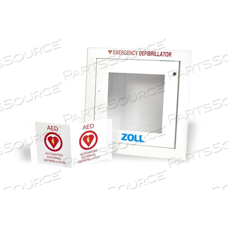 AED PLUS® 17.3 H X 17.3 W X 3.5IN D RECESSED WALL MOUNTING CABINET WITH ALARM by ZOLL Medical Corporation