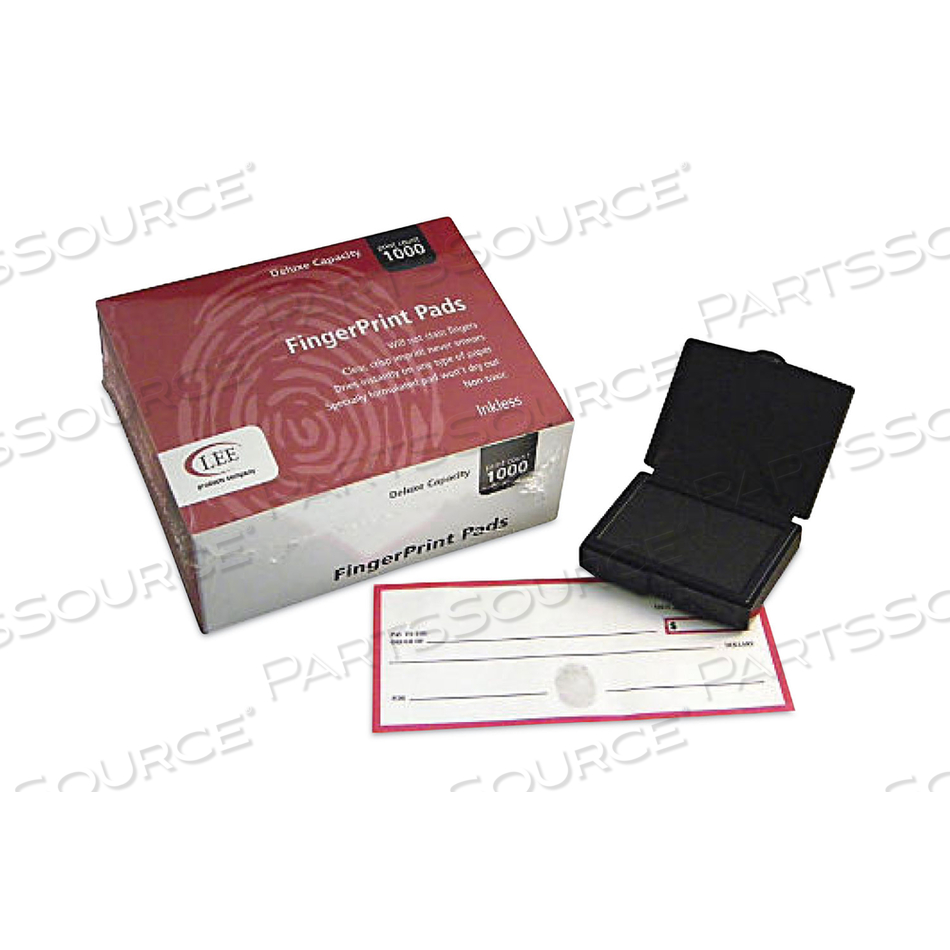 INKLESS FINGERPRINT PAD, 2.25" X 175", BLACK by Lee Products INKLESS FINGERPRINT PAD, 2.25" X 175", BLACK by Lee Products