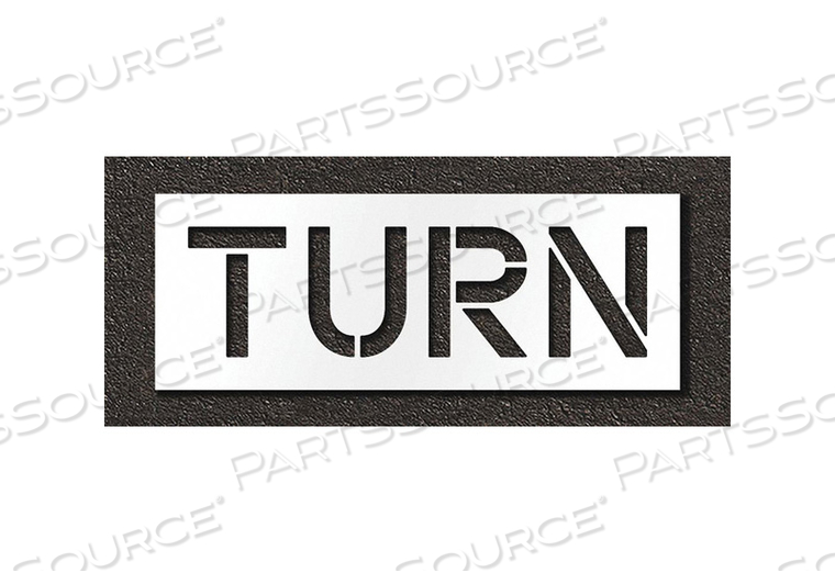 PAVEMENT STENCIL TURN by RAE Products & Chemicals Corp.