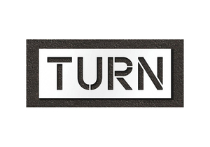 PAVEMENT STENCIL TURN by RAE Products & Chemicals Corp.