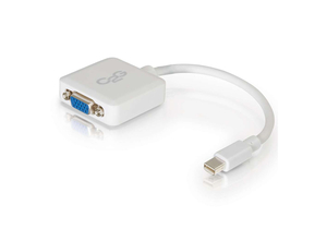 8IN C2G MINI DISPLAYPORT M TO VGA F WHT by Legrand AV (C2G)