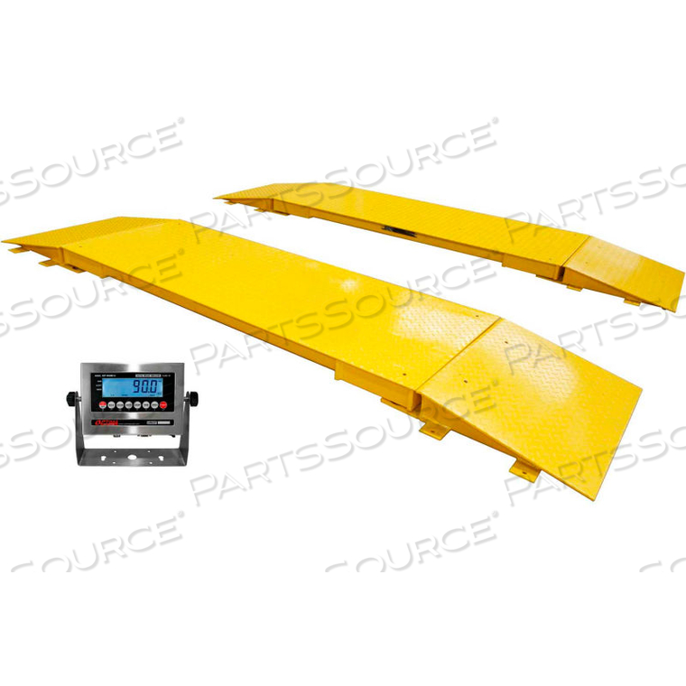 OP-923 144" HEAVY DUTY DIGITAL AXLE SCALE, 60,000 LB X 10 LB by Optima Scale Manufacturing Inc. OP-923 144" HEAVY DUTY DIGITAL AXLE SCALE, 60,000 LB X 10 LB by Optima Scale Manufacturing Inc.