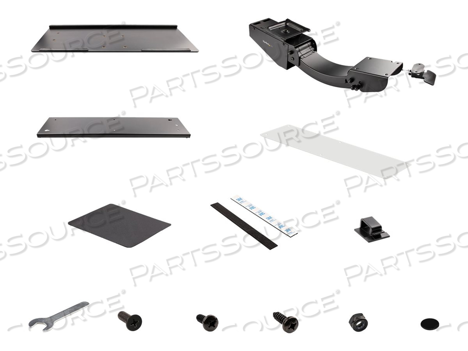 UNDER DESK KEYBOARD TRAY, FULL MOTION & HEIGHT ADJUSTABLE KEYBOARD AND MOUSE TRAY, 10" X 26" PLATFORM, ERGONOMIC SLIDING COMPUTER KEYBOARD H by StarTech.com Ltd. UNDER DESK KEYBOARD TRAY, FULL MOTION & HEIGHT ADJUSTABLE KEYBOARD AND MOUSE TRAY, 10" X 26" PLATFORM, ERGONOMIC SLIDING COMPUTER KEYBOARD H by StarTech.com Ltd.