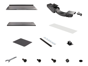 UNDER DESK KEYBOARD TRAY, FULL MOTION & HEIGHT ADJUSTABLE KEYBOARD AND MOUSE TRAY, 10" X 26" PLATFORM, ERGONOMIC SLIDING COMPUTER KEYBOARD H by StarTech.com Ltd.