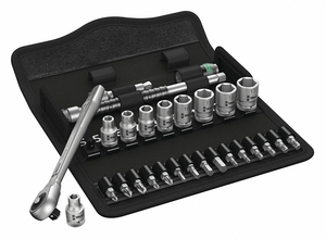 SOCKET WRENCH SET METRIC 1/4 DR 28 PC by Wera