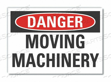 DANGER SIGN 5 W X 3-1/2 H 0.001 THICK by Lyle Signs Inc.
