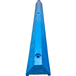 6' ULTRA PARKING BLOCK WITH HARDWARE, 4"H, BLUE by Plastics R Unique 6' ULTRA PARKING BLOCK WITH HARDWARE, 4"H, BLUE by Plastics R Unique