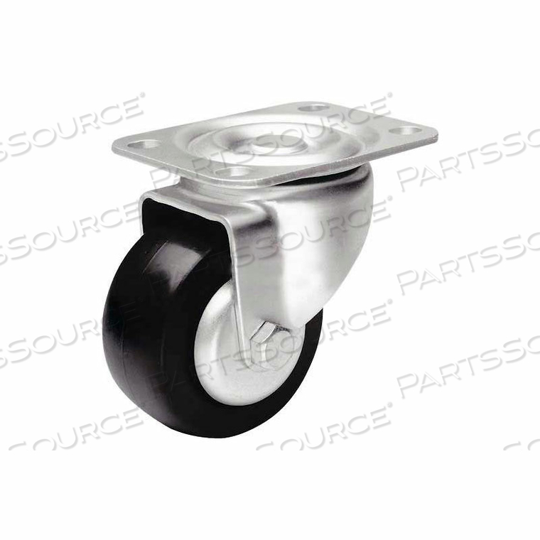 LOW-PROFILE SWIVEL PLATE CASTER 3" POLYOLEFIN WHEEL 210 LB. CAPACITY by Colson
