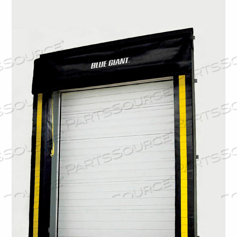 ADJUSTABLE HEAD CURTAIN DOCK SEAL FITS 9' X 10' DOOR - 10" PROJECTION by Blue Giant Equipment Corp. ADJUSTABLE HEAD CURTAIN DOCK SEAL FITS 9' X 10' DOOR - 10" PROJECTION by Blue Giant Equipment Corp.