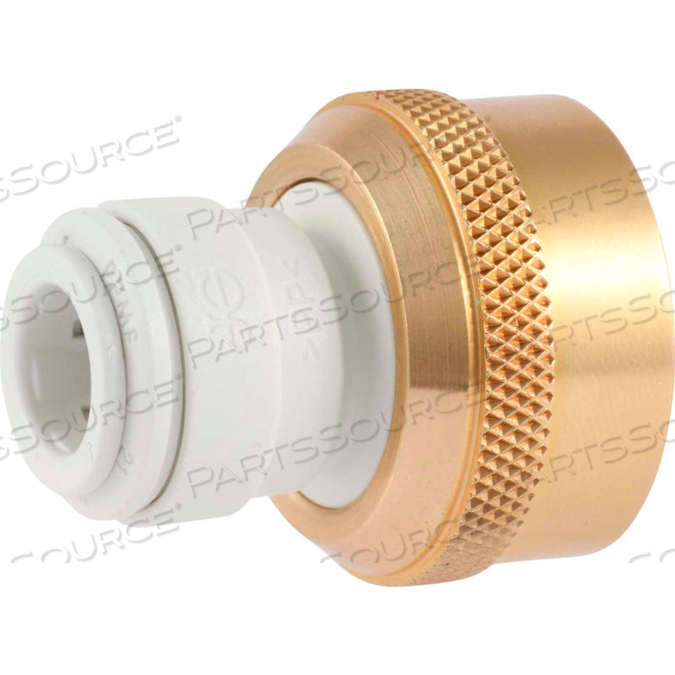 JOHN GUEST BRASS FEMALE CONNECTOR (GARDEN HOSE) 3/8'' X 3/4'' - 11.5 NH - PACK OF 10 by Reliance Worldwide Corporation