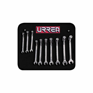 FLEX COMBINATION METRIC WRENCH SET, 10 MM - 19 MM, 10 PIECE SET by Urrea Professional Tools