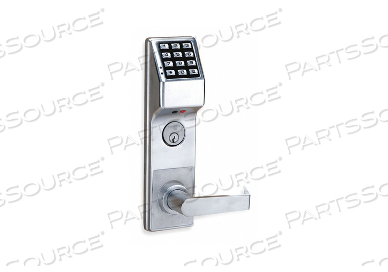 ELECTRONIC LOCK BRUSHED CHROME 12 BUTTON by Locdown