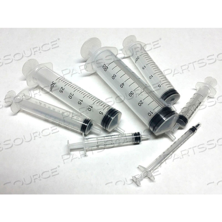 AIR-TITE CLEAR LUER LOCK TIP SYRINGES, 5ML, CASE OF 2000 