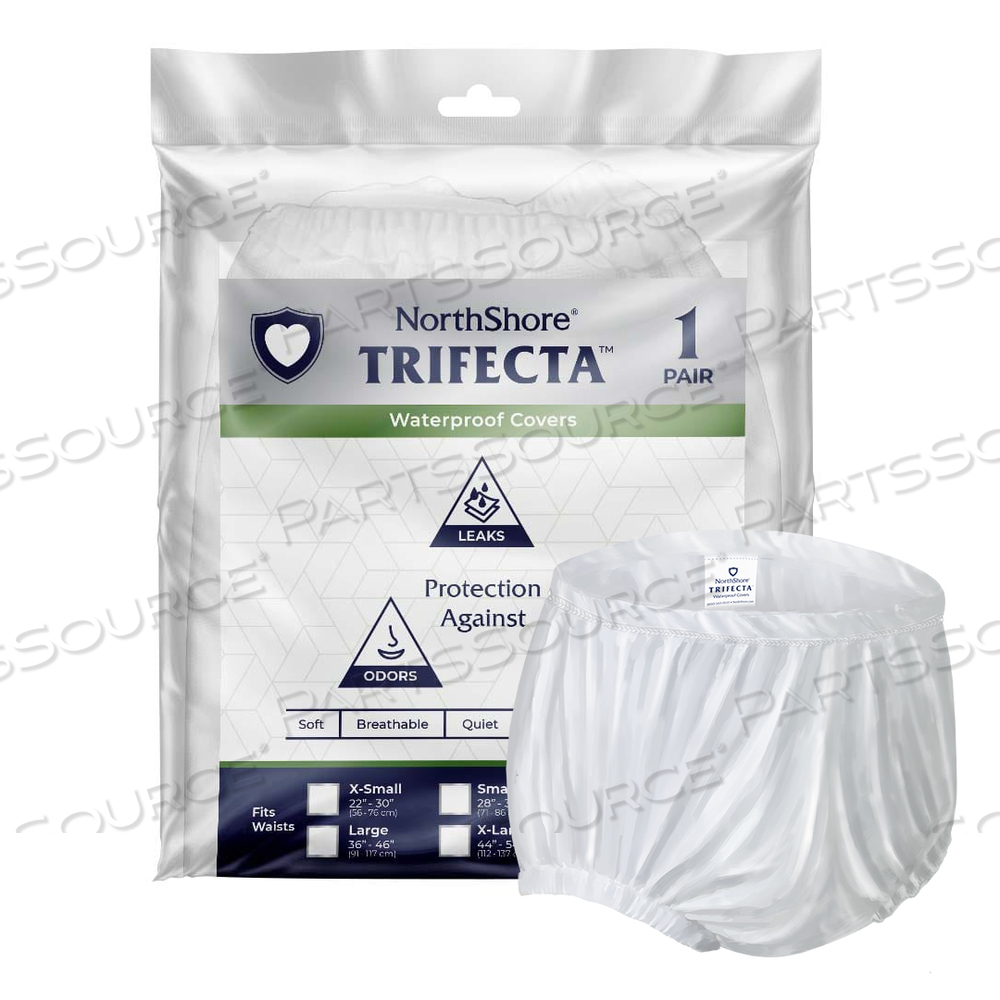 TRIFECTA WATERPROOF COVERS, BLUE, 2X-LARGE by NorthShore Care Supply