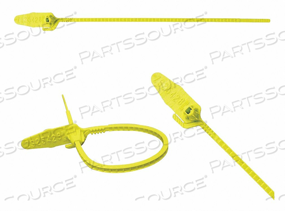 PULL RIP MOLD SEAL YELLOW 8-1/2 PK250 by ELC Security Products