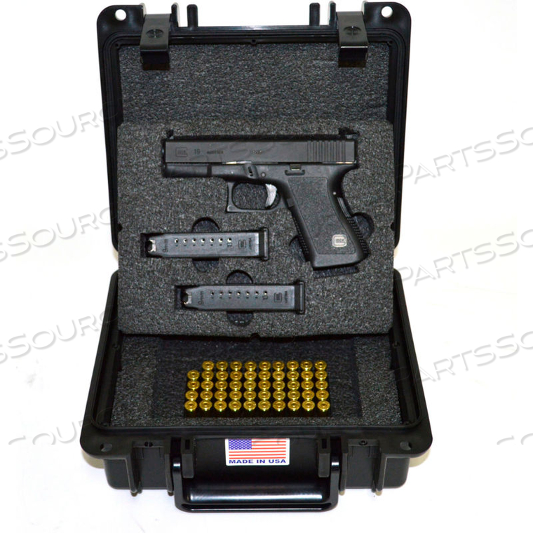 PISTOL CASE W/SPRINGFIELD XD INSERT & LOCKS WATERTIGHT, 10-11/16X9-3/4X4-13/16 by Quick Fire Cases