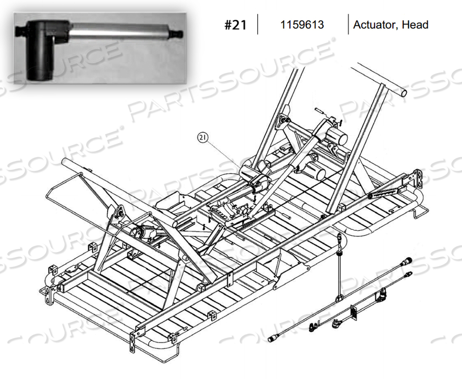 BED ACTUATOR KIT CAROLL BED by Invacare Corporation