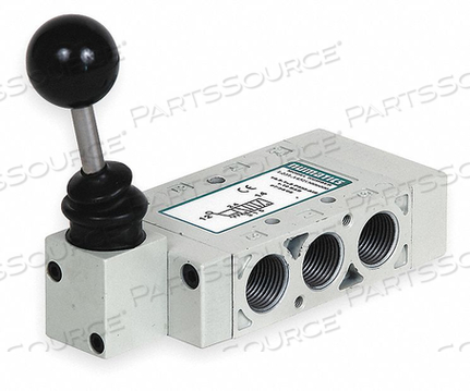 MANUAL AIR CONTROL 4-WAY 3-POSITION 3/8 by Numatics