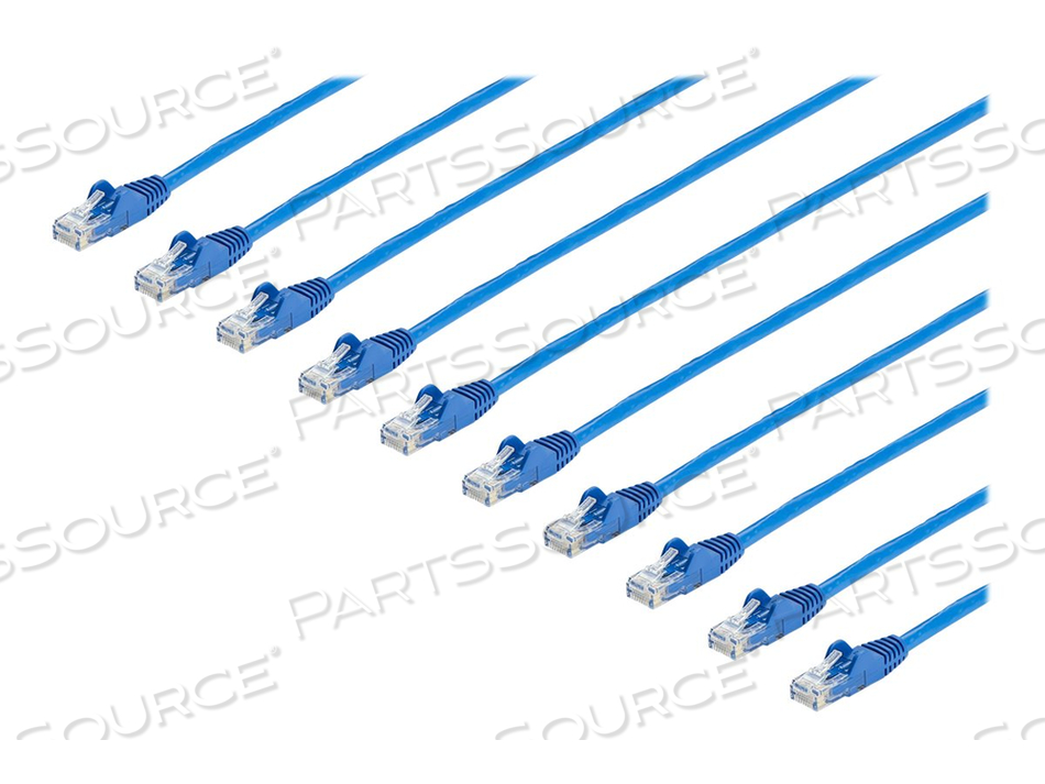 25FT CAT6 ETHERNET CABLE, 10 GIGABIT SNAGLESS RJ45 650MHZ 100W POE PATCH CORD, CAT 6 10GBE UTP NETWORK CABLE W/STRAIN RELIEF, BLUE, FLUKE TE by StarTech.com Ltd.