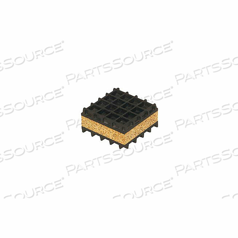 NEOPRENE AND CORK PAD 3" X 3" X 1" by Mason NEOPRENE AND CORK PAD 3" X 3" X 1" by Mason