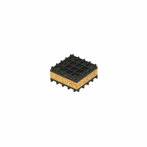NEOPRENE AND CORK PAD 3" X 3" X 1" by Mason