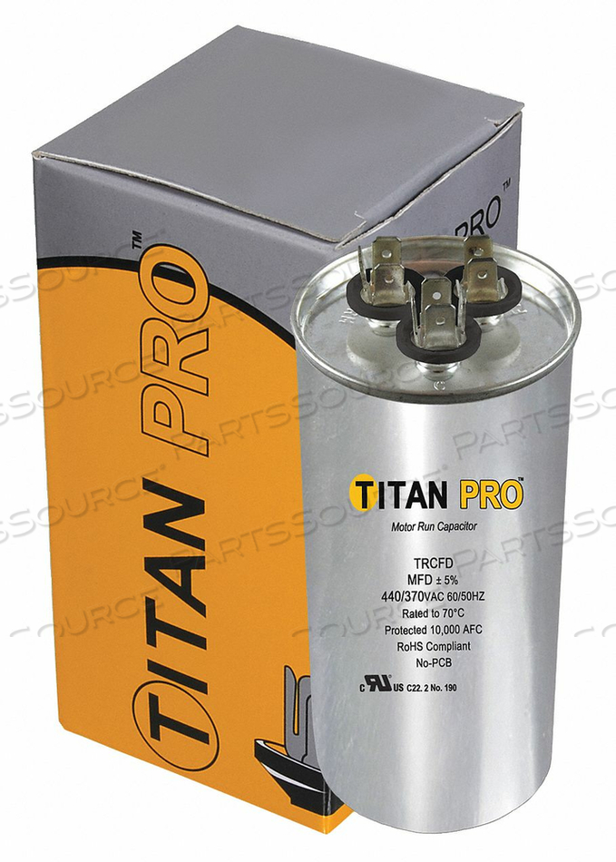 MOTOR DUAL RUN CAP 40/5 MFD 370-440V by Titan Pro MOTOR DUAL RUN CAP 40/5 MFD 370-440V by Titan Pro