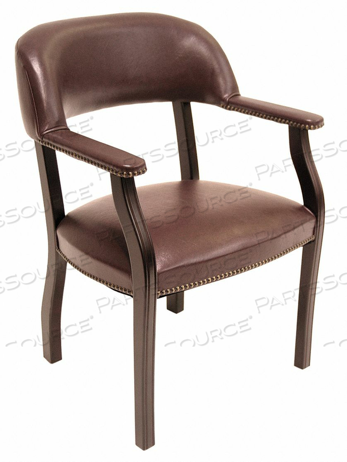 IVY LEAGUE CAPTAINS CHAIR VINYL BURGUNDY by Regency