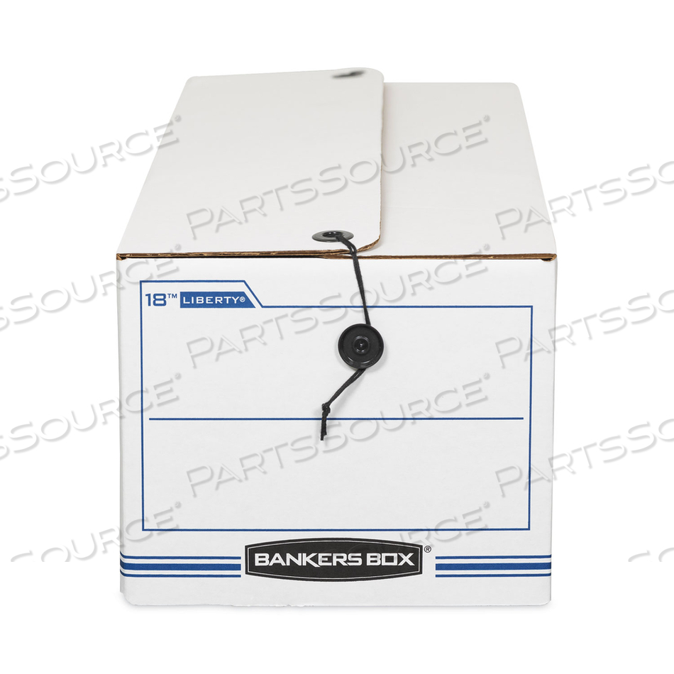 LIBERTY CHECK AND FORM BOXES, 23-3/4"L X 9-3/4"W X X 6-1/4"H, WHITE/BLUE by Bankers Box