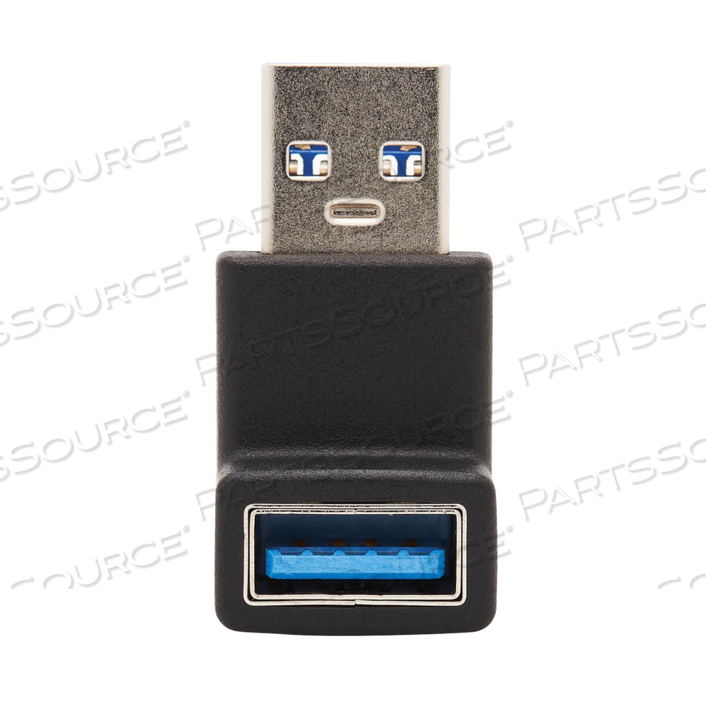 USB ADAPTER USB 3.0 SUPERSPEED USB-A TO USB-A M/F UP ANGLE BLACK by Tripp Lite