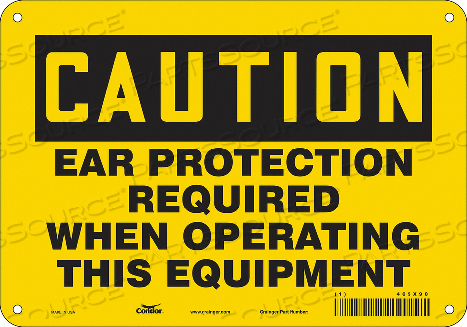 SAFETY SIGN 10 W 7 H 0.055 THICKNESS 