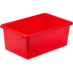 SMALL PLASTIC BIN 11-3/4"L X 7-3/4"W X 5"H - RED by Honey-Can-Do