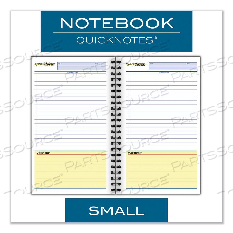 WIREBOUND GUIDED QUICKNOTES NOTEBOOK, 1 SUBJECT, LIST-MANAGEMENT FORMAT, DARK GRAY COVER, 8 X 5, 80 SHEETS by Cambridge WIREBOUND GUIDED QUICKNOTES NOTEBOOK, 1 SUBJECT, LIST-MANAGEMENT FORMAT, DARK GRAY COVER, 8 X 5, 80 SHEETS by Cambridge