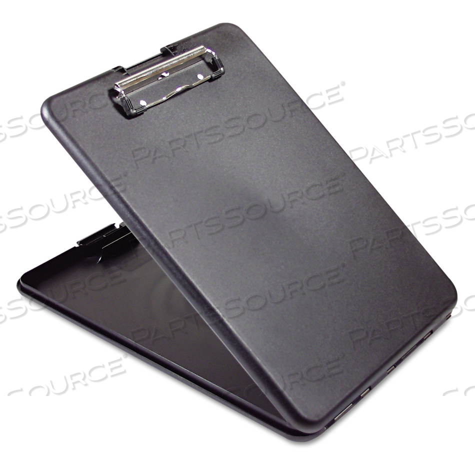 SLIMMATE STORAGE CLIPBOARD, 0.5" CLIP CAPACITY, HOLDS 8.5 X 11 SHEETS, BLACK by Saunders