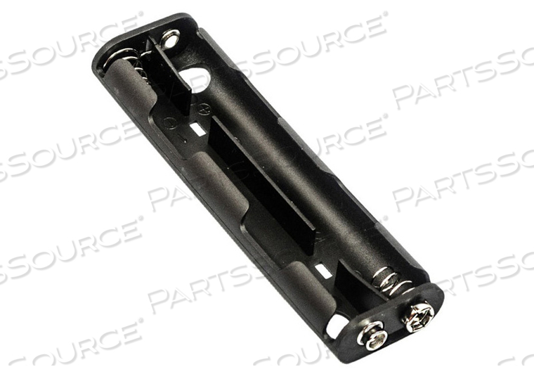 BATTERY HOLDER, 1.24 IN DIA, POLYPROPYLENE PLASTIC, NICKEL-PLATED SPRING STEEL METAL, BLACK, CHASSIS MOUNTING, 4 CELLS, -10 TO 100 DEG C OPE by Arjo Inc. BATTERY HOLDER, 1.24 IN DIA, POLYPROPYLENE PLASTIC, NICKEL-PLATED SPRING STEEL METAL, BLACK, CHASSIS MOUNTING, 4 CELLS, -10 TO 100 DEG C OPE by Arjo Inc.