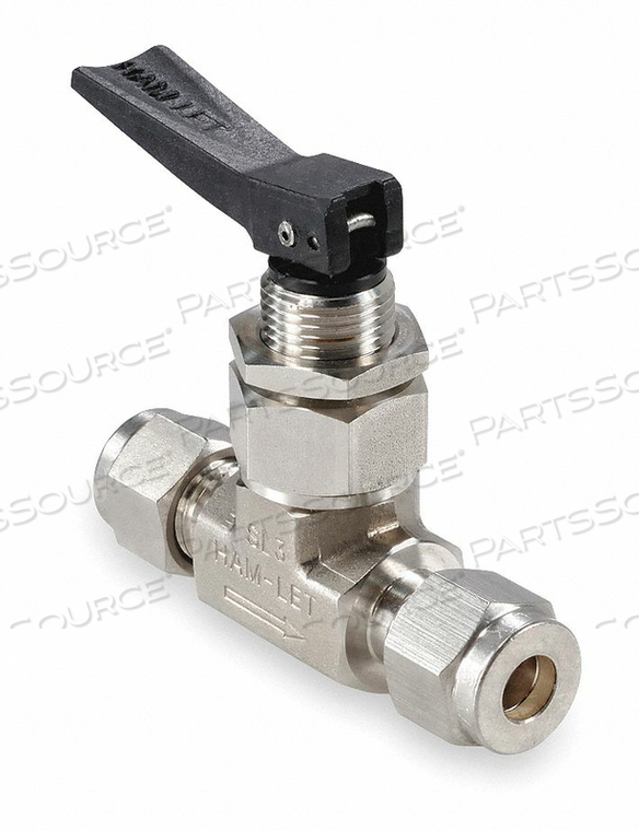 SS BALL VALVE TUBE X TUBE 1/4 IN by Ham-Let