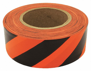 FLAGGING TAPE ORNG GLO/BLK 150FT 1-3/16 by Presco FLAGGING TAPE ORNG GLO/BLK 150FT 1-3/16 by Presco