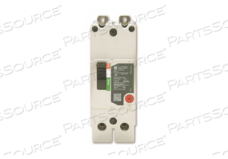 CIRCUIT BREAKER 20A 2P TEY 277/480VAC by General Electric Company CIRCUIT BREAKER 20A 2P TEY 277/480VAC by General Electric Company