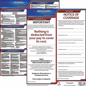 LABORLAW POSTER FED/STA MS ENG 20INH 1YR by J.J. Keller & Associates