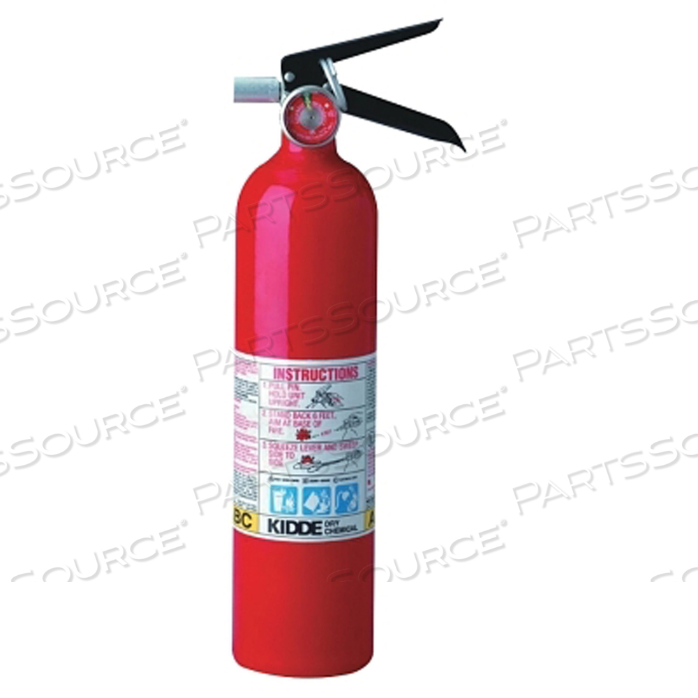 PROLINE MULTI-PURPOSE DRY CHEMICAL FIRE EXTINGUISHERS-ABC TYPE, 2.6 LB, VEHICLE BRACKET by Kidde PROLINE MULTI-PURPOSE DRY CHEMICAL FIRE EXTINGUISHERS-ABC TYPE, 2.6 LB, VEHICLE BRACKET by Kidde