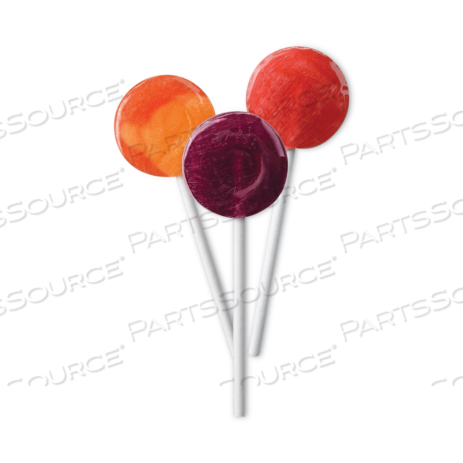 ORGANIC LOLLIPOPS, ASSORTED FLAVORS, 4.2 OZ BAG WITH 20 LOLLIPOPS EACH, 4/PACK 