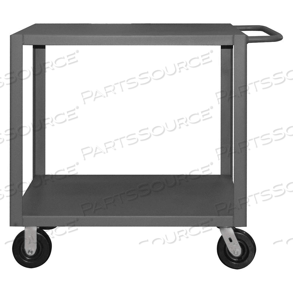 UTILITY CART WITH FLUSH METAL SHELVES, 5,000 LB LOAD CAPACITY, 36 IN X 24 IN, FLAT by Approved Vendor