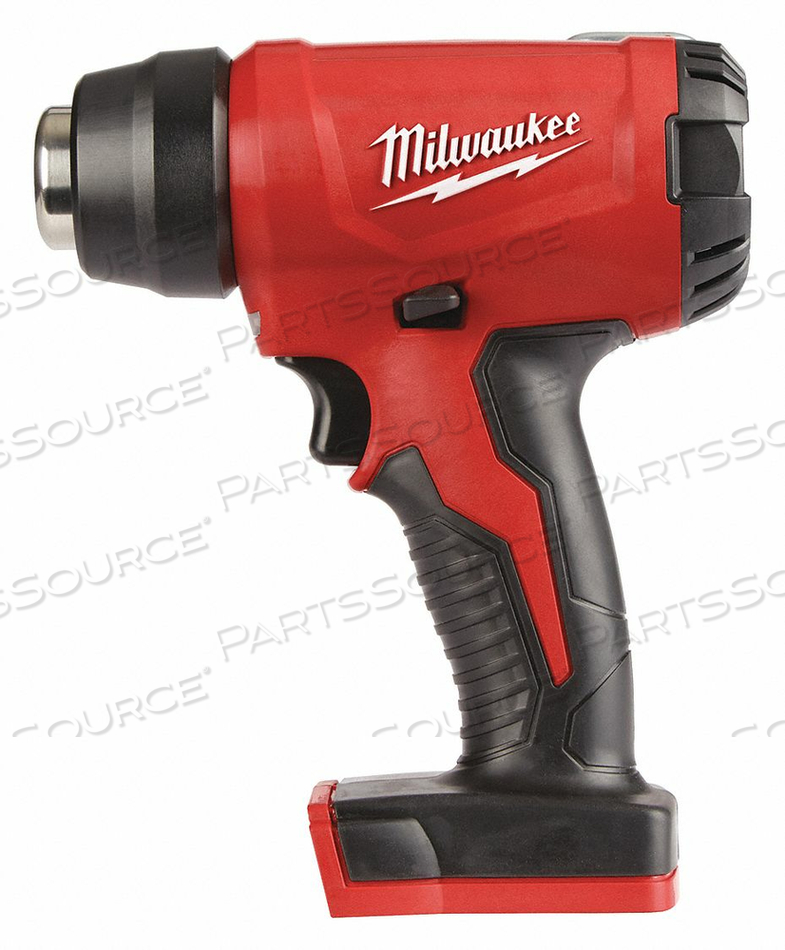 HEAT GUN, VOLTAGE 18V DC, MAXIMUM TEMPERATURE 875 DEGREES F, MINIMUM TEMPERATURE 0 DEGREES F, TEMPERATURE RANGE 0 DEGREES TO 875 DEGREES F,  by Milwaukee Electric Tools
