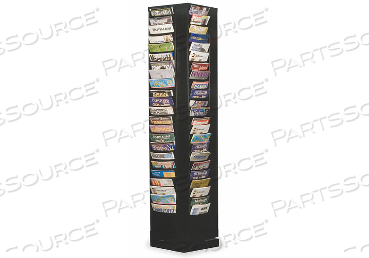 92 POCKET ROTARY LITERATURE RACK - BLACK by Durham Manufacturing Company