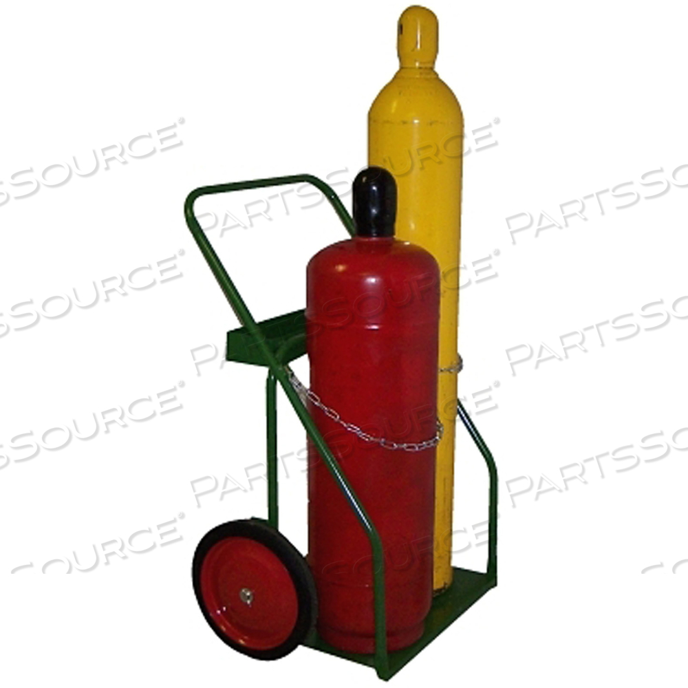 800 SERIES CART, 2 CYLINDERS, 9-1/2 IN AND 12-1/2 IN DIA CYLINDERS, 14 IN SEMI-PNEUMATIC WHEELS by Saftcart