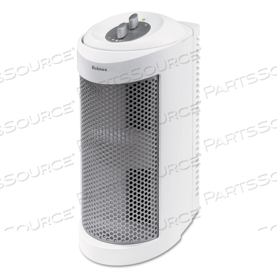 ALLERGEN REMOVER AIR PURIFIER MINI-TOWER, 204 SQ FT ROOM CAPACITY, WHITE 