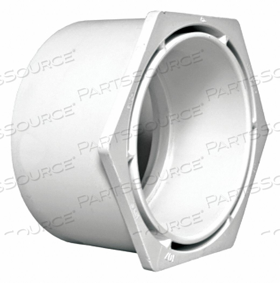 FLUSH BUSHING, SCHEDULE 40, 1 1/2 IN X 1 1/4 IN FITTING PIPE SIZE, MALE SPIGOT X FEMALE SOCKET by Charlotte Pipe And Foundry Co. FLUSH BUSHING, SCHEDULE 40, 1 1/2 IN X 1 1/4 IN FITTING PIPE SIZE, MALE SPIGOT X FEMALE SOCKET by Charlotte Pipe And Foundry Co.