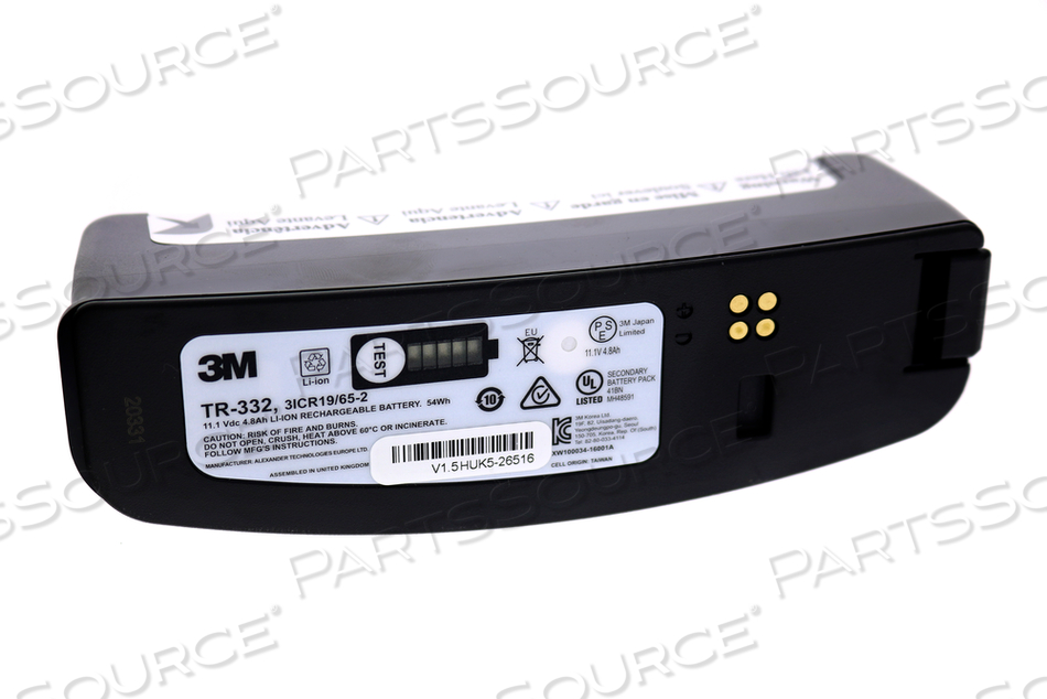 51131-17364 3M HIGH CAPACITY BATTERY TR-332,FOR VERSAFLO TR-300 PAPR 51131-17364 3M HIGH CAPACITY BATTERY TR-332,FOR VERSAFLO TR-300 PAPR